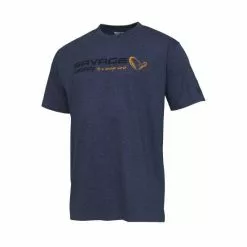Savage Gear Signature Logo Camiseta Azul Melange