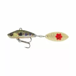 Savage Gear 3D Sticklebait Tailspin 6.5cm 9g Hundimiento Negro Plata