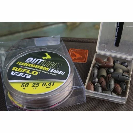 Líder De Fluorocarbono Avid Carp Outline 0.35mm 18lb - Imagen 2