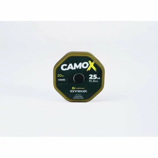 RidgeMonkey Connexion CamoX Hooklink Rígido Revestido 25 Lb