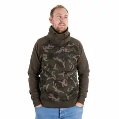 Sudadera Con Capucha Y Cuello Alto Fox Khaki Camo