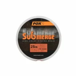 Trenza De Hundimiento Fox Submerge High Visual Naranja Brillante 25 Lb 600 M