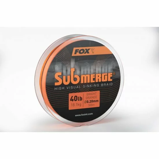 Trenza De Hundimiento Fox Submerge High Visual Naranja Brillante 40 Lb 300 M