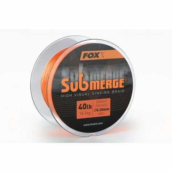 Trenza De Hundimiento Fox Submerge High Visual Naranja Brillante 40 Lb 600 M