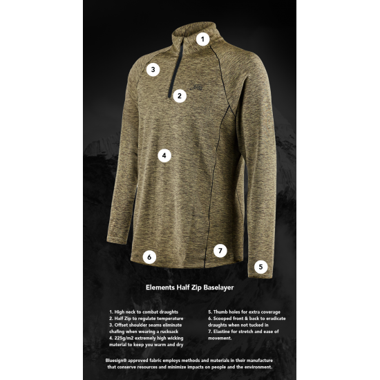 Fortis Eyewear Camiseta Con Media Cremallera Fortis Elements - Imagen 13