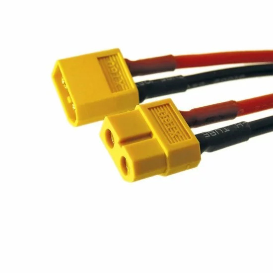 Juego Jarocells XT60 (macho Y Hembra) 10cm Cable Silicona 14AWG - Imagen 3