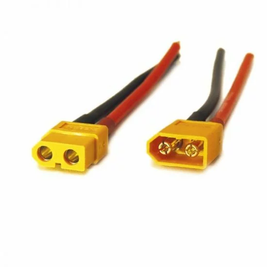 Juego Jarocells XT60 (macho Y Hembra) 10cm Cable Silicona 14AWG - Imagen 2