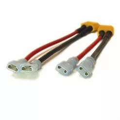 Jarocells XT60 Hembra A Conector De Hoja De 6,3 Mm Hembra 14AWG