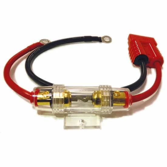 Jarocells Anderson SB50 Rojo (36V) A Terminal De Anillo De 8 Mm Con Fusible De 60 A 10 AWG (0,3 M) - Imagen 2