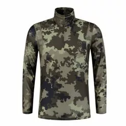 Korda Kool Quick Dry LS Cremallera Cuello Camo