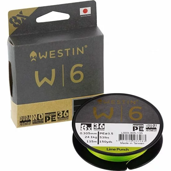 Westin W6 8 Trenza Lima Perforadora 0.165mm 135m 8.3kg
