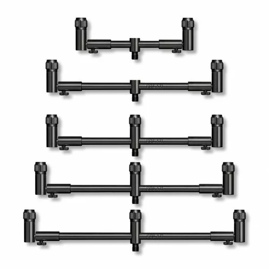 Solar Tackle Solar Black-Lite Pro-Loc Adjustable 2 Rod Buzzer Bar Front