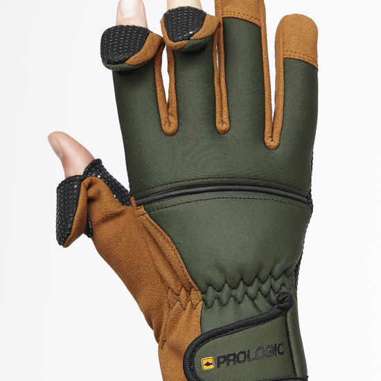 Guante Neopreno Prologic Grip Verde Negro - Imagen 3