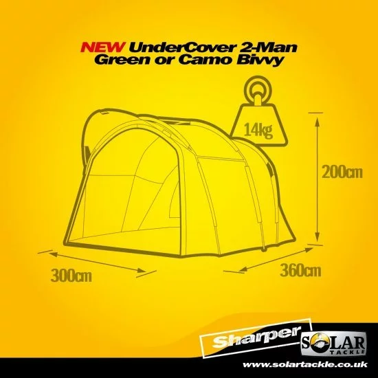 Solar Tackle Bivvy Solar Undercover Verde 2 Personas - Imagen 11