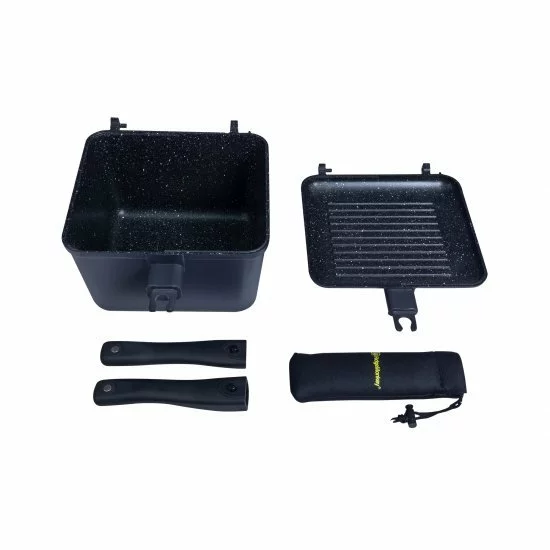 RidgeMonkey Connect Deep Pan & Griddle XL Granite Edition - Imagen 4
