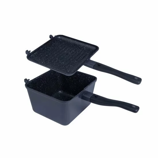 RidgeMonkey Connect Deep Pan & Griddle XL Granite Edition - Imagen 5