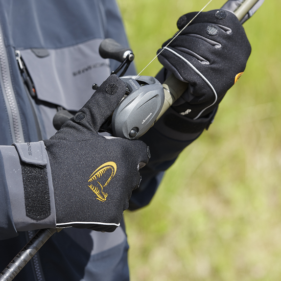 Guante De Invierno Savage Gear Softshell Negro - Imagen 5