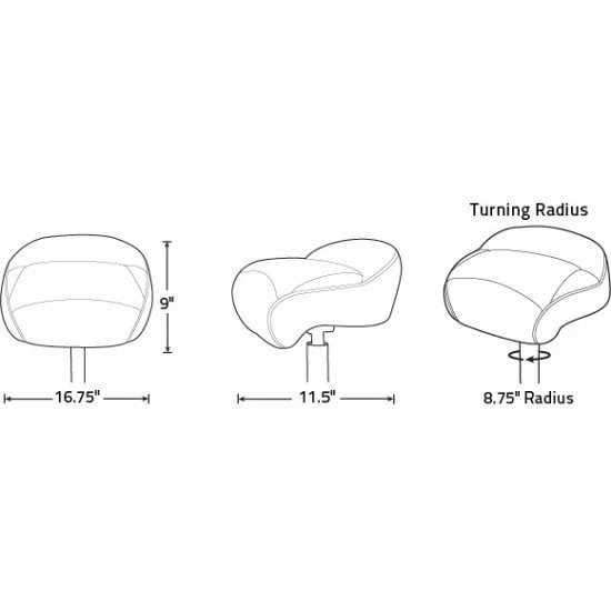 Asiento Tempress Pro Casting Azul Gris Carbono - Imagen 5