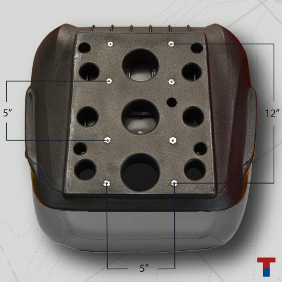 Tempress Probax Captains Boat Seat Charcoal Grey Carbon - Imagen 10