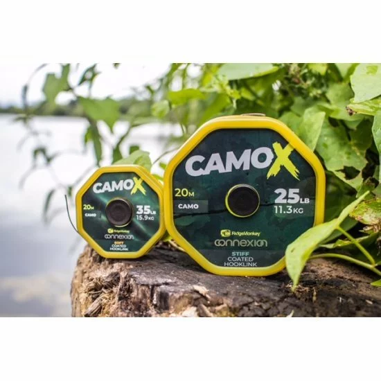 RidgeMonkey Connexion CamoX Eslabón De Gancho Con Revestimiento Suave De 35 Libras - Imagen 3