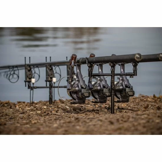 Solar Tackle Solar Black-Lite Pro-Loc Adjustable 2 Rod Buzzer Bar Front - Imagen 9