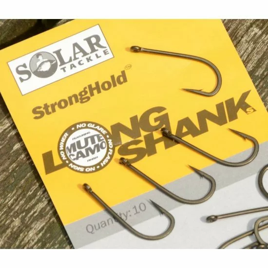 Solar Tackle Anzuelo Solar Stronghold Longshank Tamaño 1 X 10 Por Paquete - Imagen 3